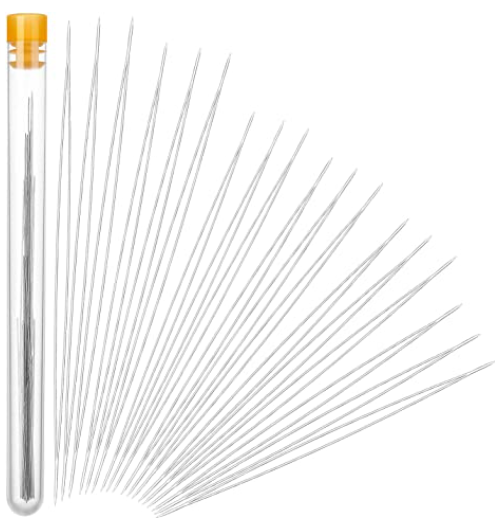 30 Pieces 6 Size Beading Needles